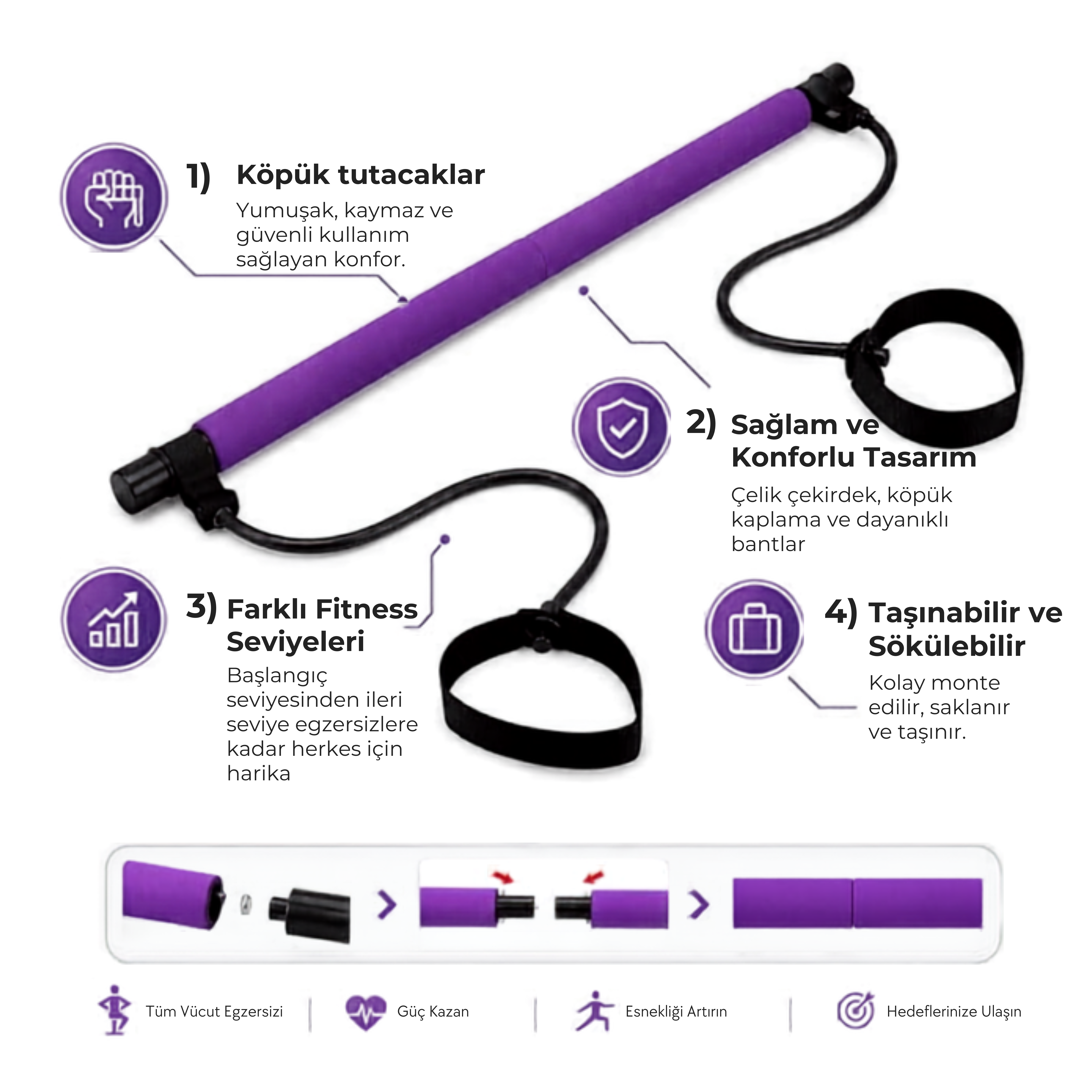movefit Sıkılaştıran Pilates Barı