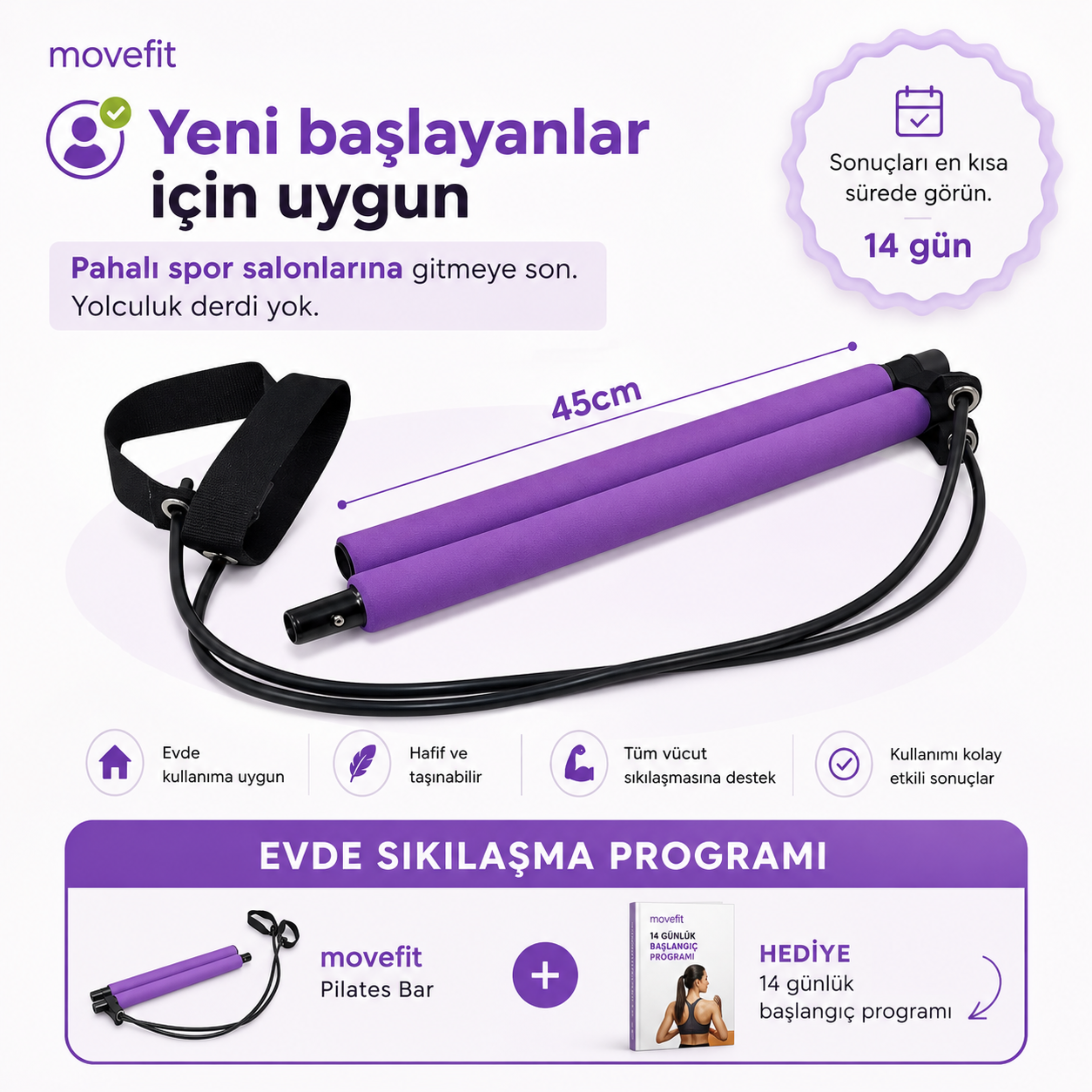movefit Sıkılaştıran Pilates Barı